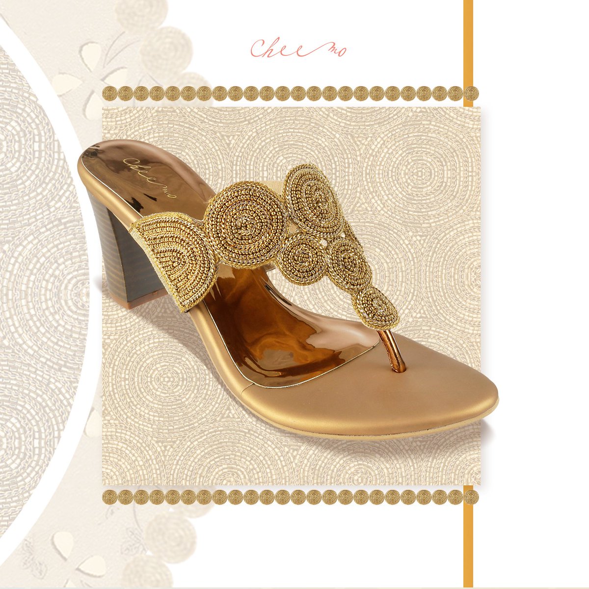 CheemoA's tweet photo. Cheemo's #Sephora collection - Excellence in each detail, dazzle at every glance.

Available @metroshoes and @MochiShoesIN outlets.
.
.
#Cheemo #Accessories #Handcrafted #Couture #Ethnicwear #Luxurywear https://t.co/ivuvmYZa68