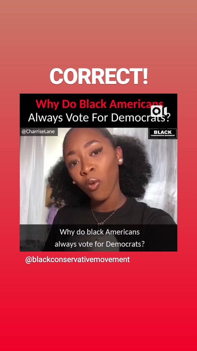 CORRECT! #BlackConservativeMovement #BLEXIT #WalkAway