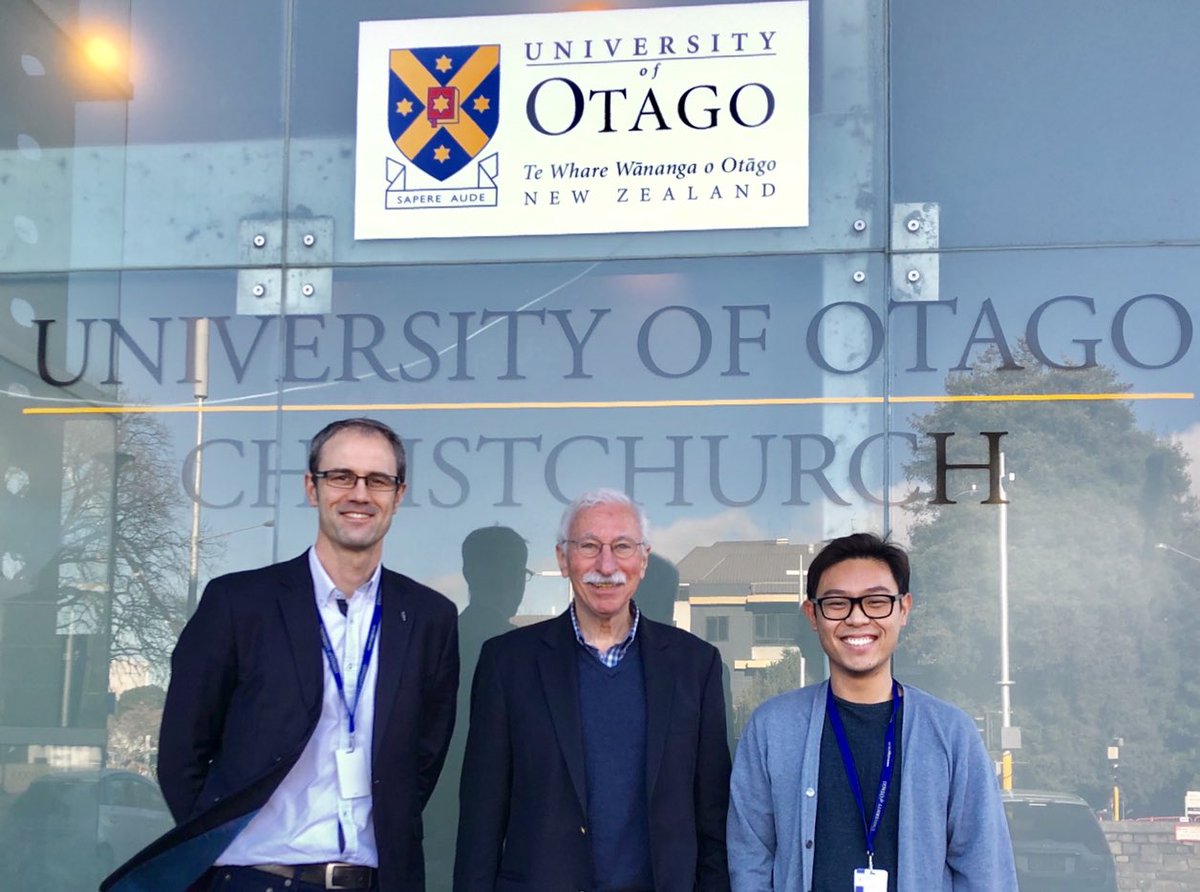 Very honored to host Prof Buddy Ratner today at <a href="/OtagoCHCH/">OtagoCHCH</a>, one of the pioneers in the field of #biomaterials <a href="/ASBTE1/">ASBTE</a> <a href="/Tim_WoodfieldNZ/">Tim Woodfield</a> <a href="/MedtechNZ/">MedTech NZ</a> <a href="/Khoonono/">Khoon Lim</a> #greatinsight #vision