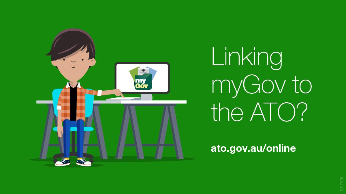 ato_gov_au's tweet image. #TaxTip: You can link your @myGovau account to our online services without having to call us for a linking code. Find out how @ ato.gov.au/online