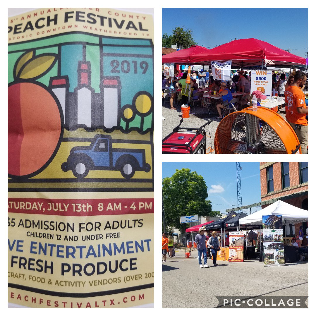 JDStevens8521's tweet photo. Great job👍🏼 @HomeDepot_6515 on representing and living our values by giving back to the community by giving away 🆓️ ICE COLD WATER &amp; providing a misting tent for everyone at the 🍑35th Annual Parker County Peach Festival🍑 this past Saturday! https://t.co/4JbSuVudLH