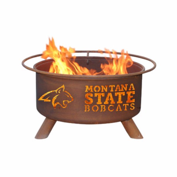 thefirepitz's tweet photo. Montana State Fire Pit. Free weather cover, spark screen, BBQ grill &amp; poker included. #firepits #patios #MSUBobcatsFB https://t.co/Tc0khG8nPZ