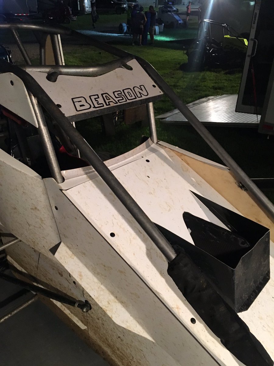 It was an absolute pleasure to wrench for <a href="/JonathanBeason/">Jonathan Beason</a> tonight. We broke a brake fitting lining up on the front row of the A main. He came in and we unplugged the left front brake &amp; he drove from 23rd to 4th with only rear brakes