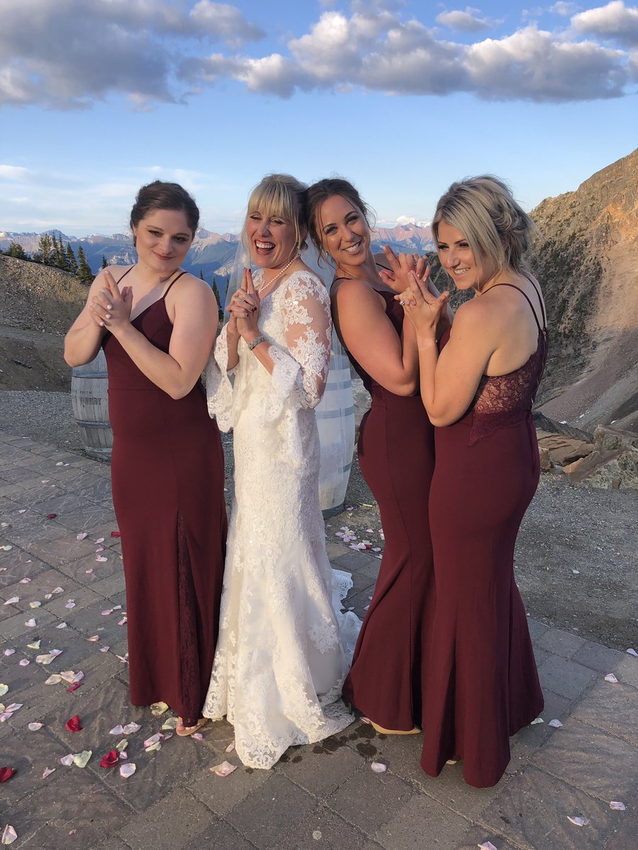 Jenndalen's tweet photo. So grateful for these ladies ❤️ So many laughs, tears, and champagne shared yesterday! 🤗 #goodluckadam #bridalparty https://t.co/9kMF4CtA8d