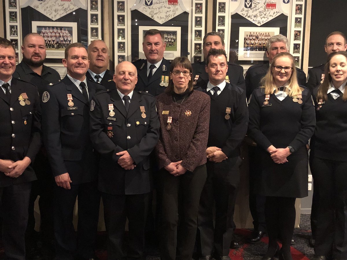 CommissionerFRV's tweet photo. A pleasure to be at Wendouree Brigade annual meeting and awards on Saturday night. A close knit and passionate group of people with a proud history. Keeping Victoria safe.
#cfastrong. https://t.co/sblLrHRxsC