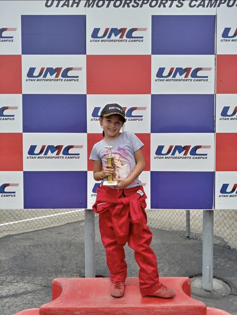 GardnersGurl68's tweet photo. @HailieDeegan @NASCAR My Niece is a Huge fan... can we get a shout out for her 1st podium @UtahMotorCampus and maybe a super cool Hero card signed to Era Humphers ๐ #girlswinning https://t.co/RiWT3spCfZ