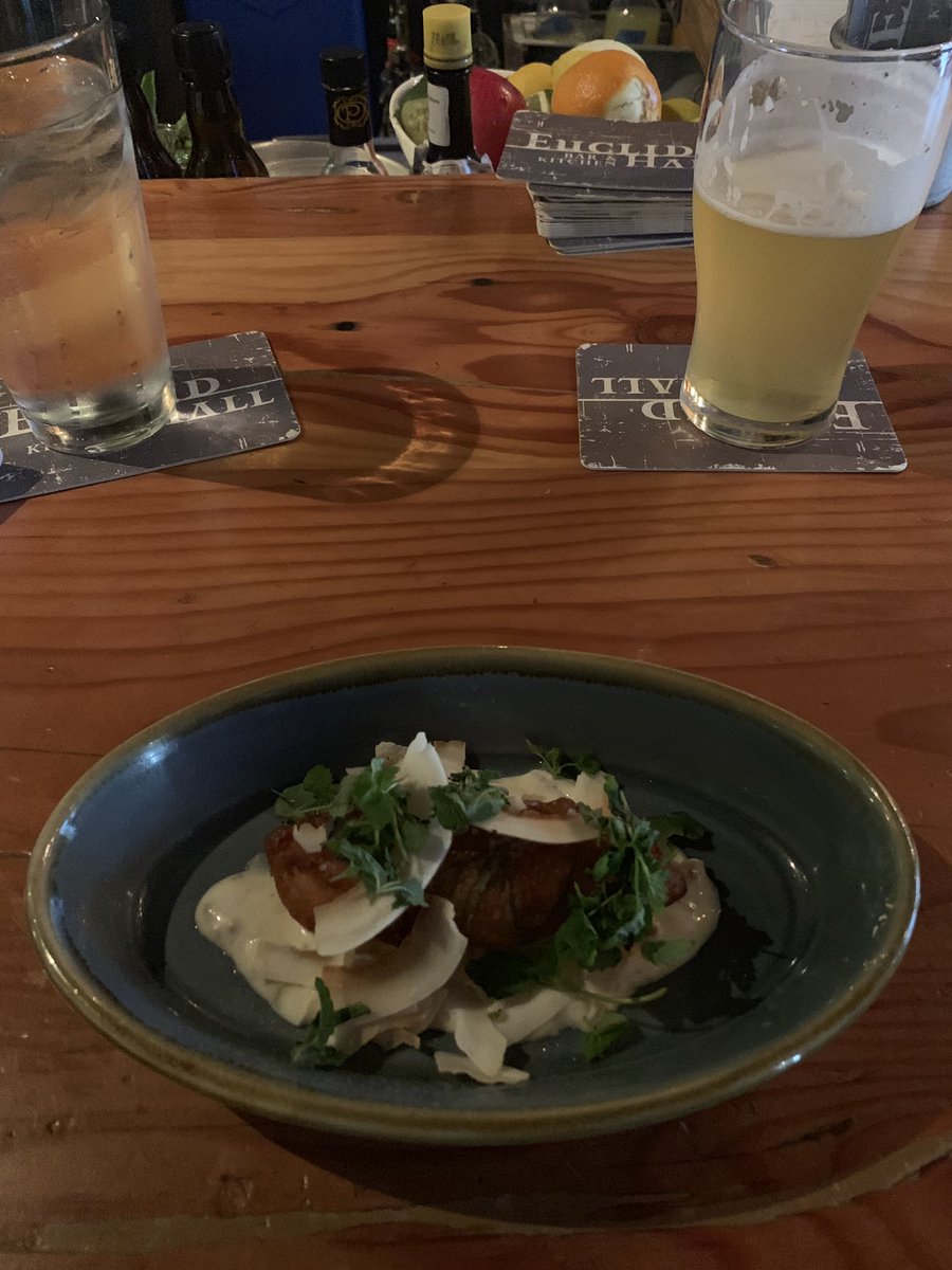 b_e614's tweet photo. @EuclidHall is a must stop for my foodie friends.  Did the good ole sampling route and tried marrow, rum-braised octopus, and the house made sausage.  Service was stellar as well 👍🏻 #foodie #DEN https://t.co/yCryFDXHmY