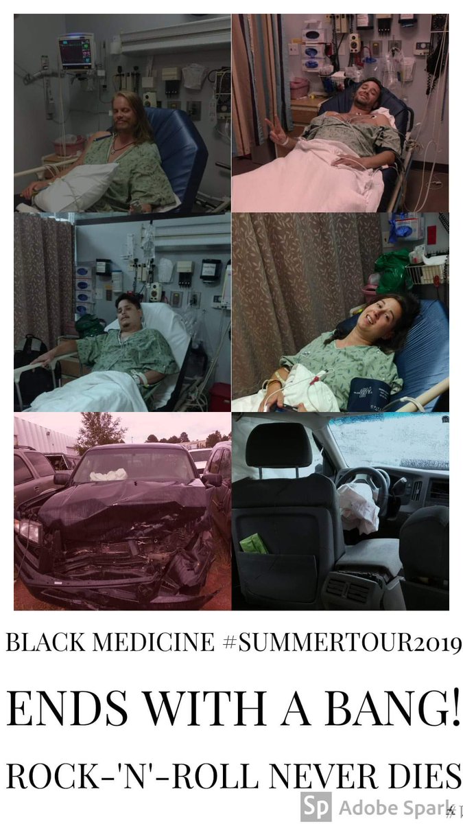Blackmedicine1's tweet photo. A few broken bones and lots of bruises and ouchies between us, but mostly just grateful to be alive and rock on. #seatbelts #airbags #notspeeding https://t.co/kxPMeh4Ogv