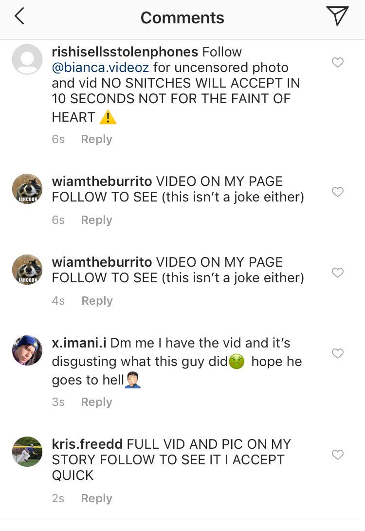 This is absolutely disgusting, a girl died and we have people trying to boost their IG followers by doing this type of stupid shi*. Please ban all these people from iG, from the comments of the user <a href="/yesjuliet/">S</a>, the one who murdered the girl <a href="/instagram/">Instagram</a>