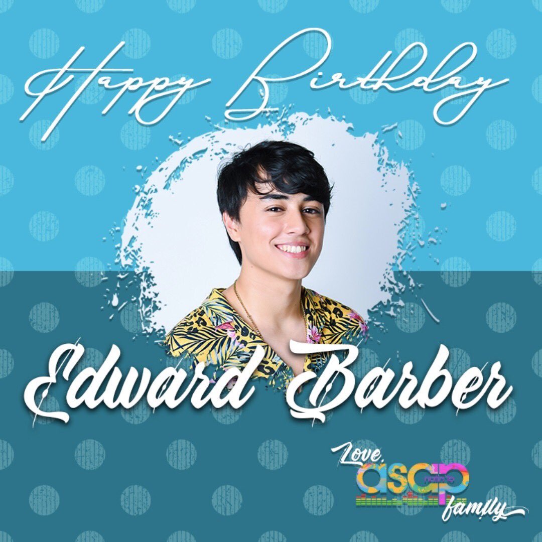 ASAPOfficial's tweet photo. Happy Birthday Edward!!! Love, ASAP Natin 'To Faaam! ❤️
 #HappyBirthdayEdwardBarber https://t.co/TrzGYFqrob