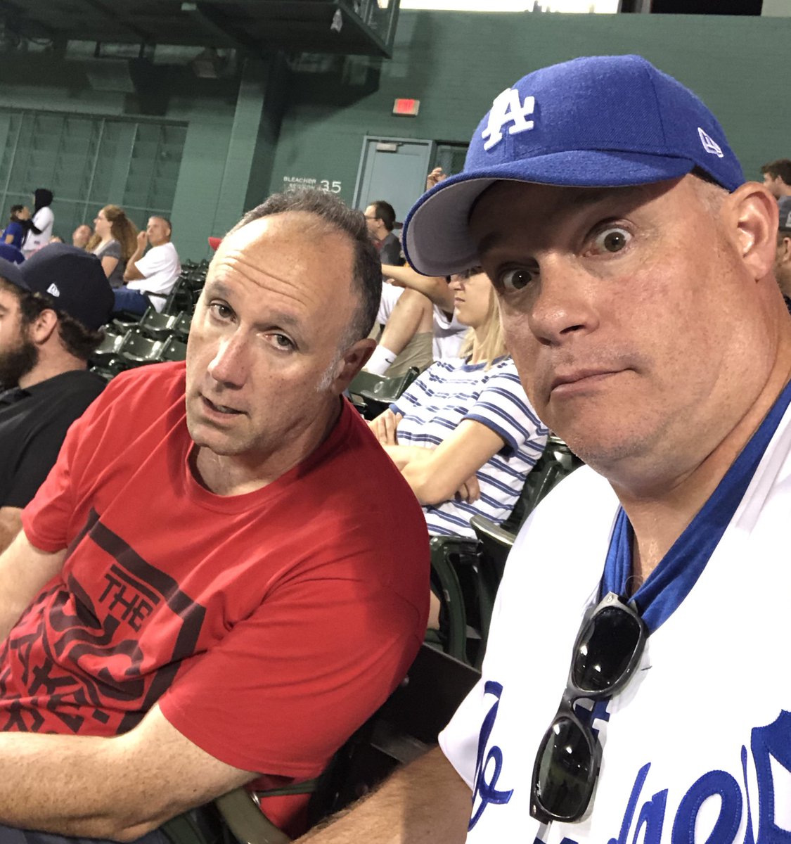 THrants's tweet photo. Happy Monday from @scratchedsoul and @THrants. #12thinning #Fenway https://t.co/QukKFxXC9M