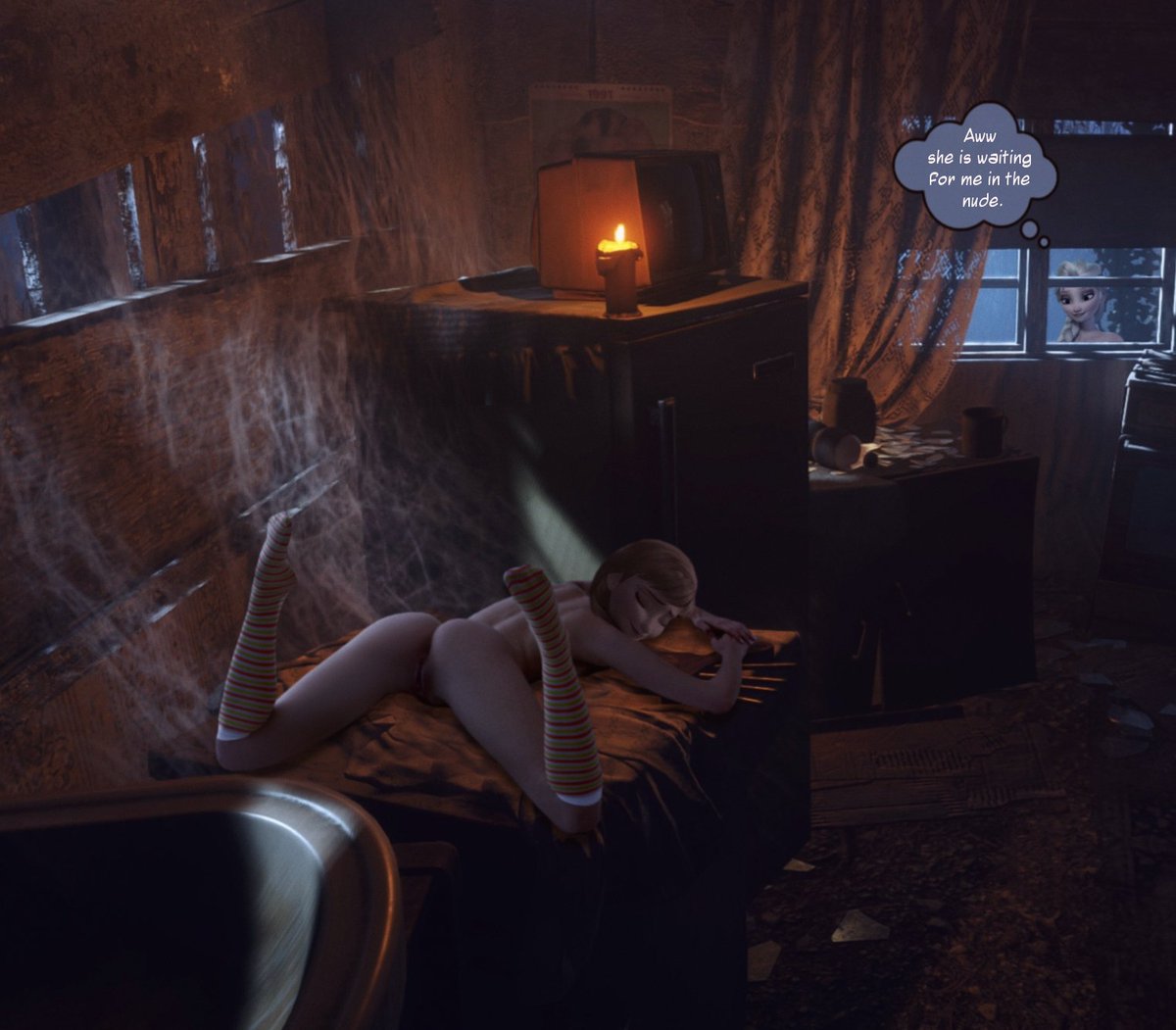 Rasti_fan's tweet photo. Elsanna - Shag shack, the legacy. 

Alright admittedly the legacy was only carried down through generations by the cabin spiders who developed a evolutionary quirk learning to blush in a few weeks given what they witnessed going on in the shack.

But a legacy nonetheless😊 https://t.co/kBUI0NMmZK