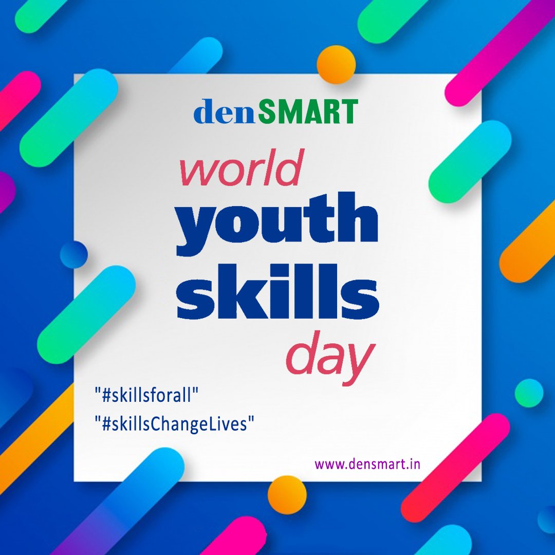 densmarts's tweet photo. Youth itself is a talent -- skills as an important factor to improve young people’s transitions to decent work.#WorldYouthSkillsDay #skillindia #Skills4all #SkillsChangeLives #mondaymotivation #dentalsoftware #densmart #densoft visit us: https://t.co/HR2NOOHDJQ https://t.co/x51prItxsm