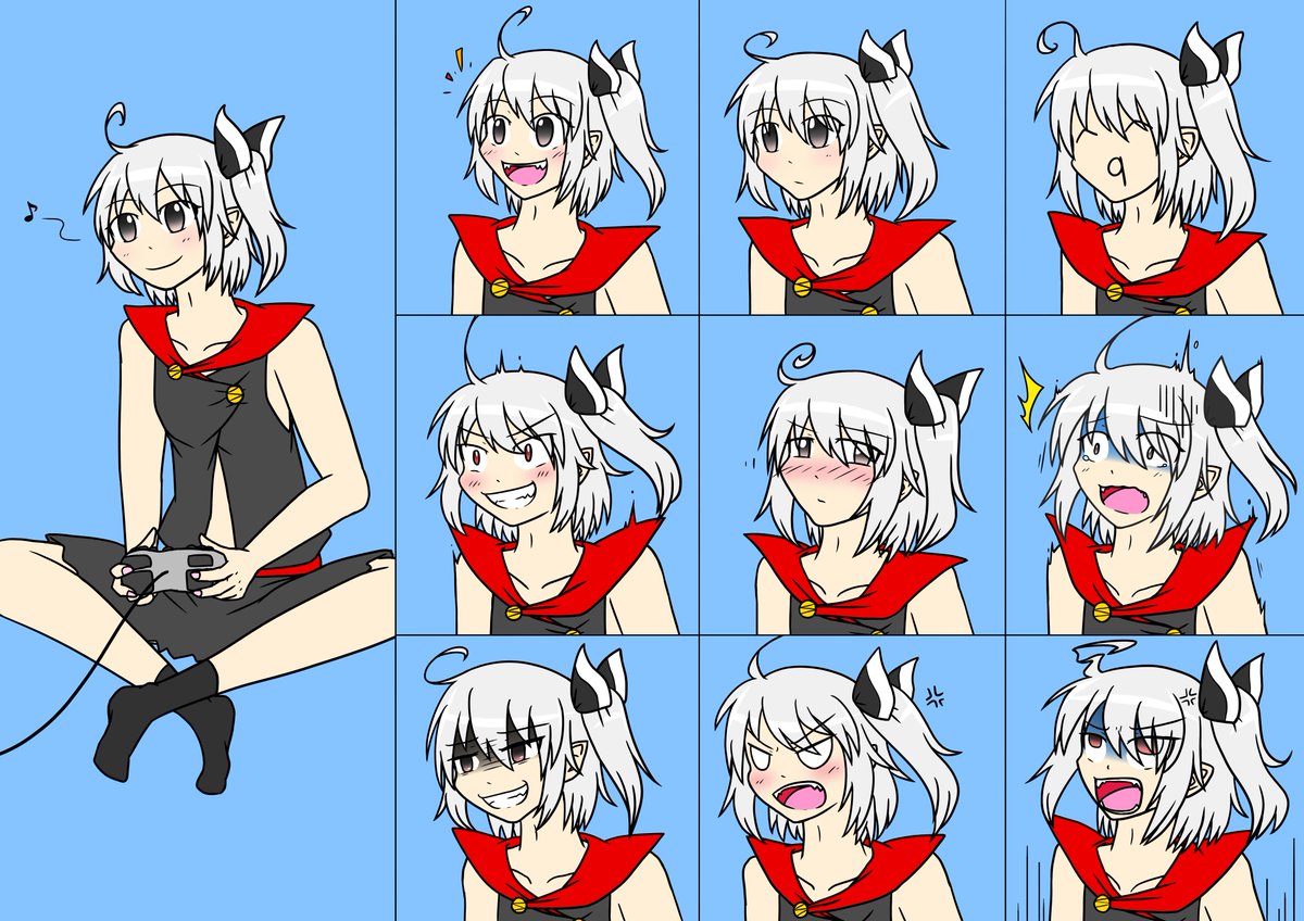 Nyau ぁごおnにイラスト投げる会 こんにちは シュガーちゃんのいろんな表情描けました ｗ 宇宙物理学の かぁあああずっ が楽しい 面白い ですｗ