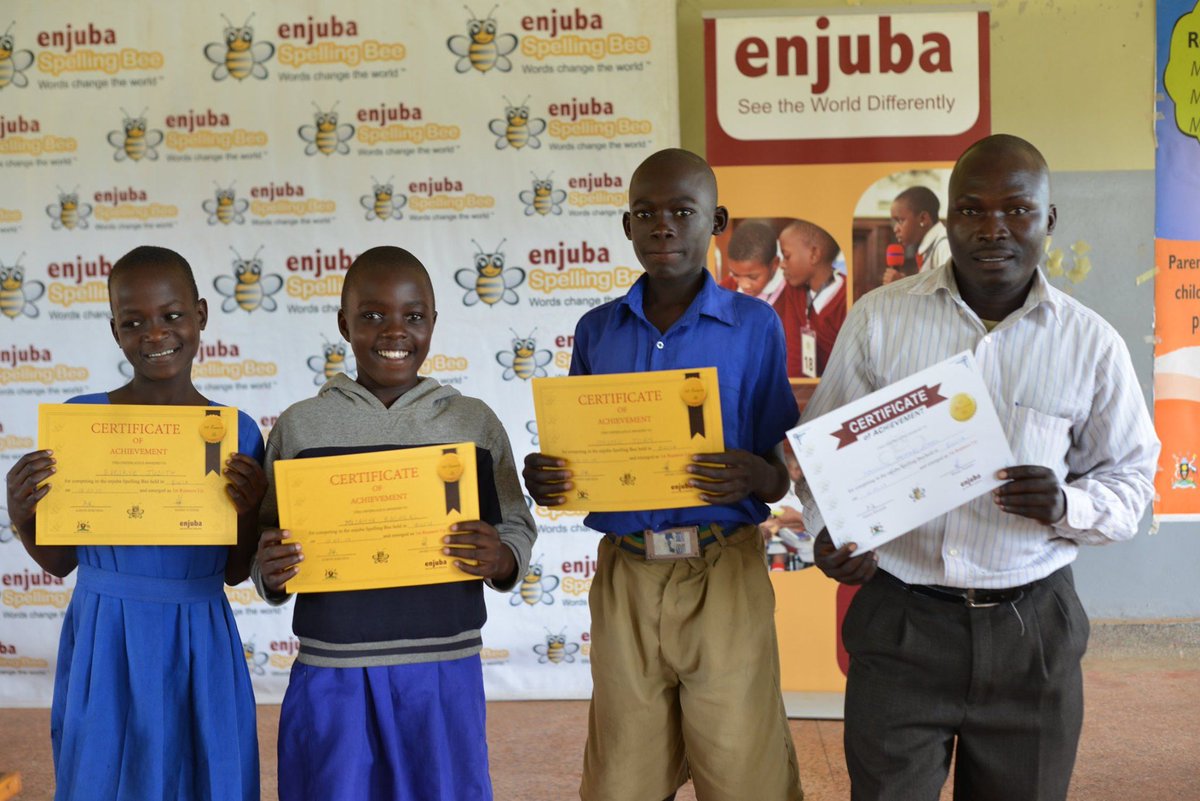 SpellingBeeUG's tweet photo. Children and teachers from Busia came to the Spelling Bee ready to learn! Nanyuma Primary School won &amp; Nangulu Primary School came 2nd, qualifying for the Nationals. Congratulations to all the spellers and much appreciation to @WorldVisionUg for organizing. #SpellingBee19 https://t.co/CzMrc2j5iW