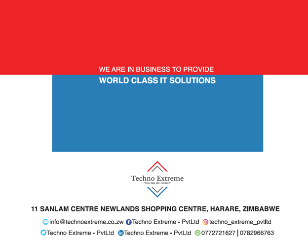 TPvtltd's tweet photo. We Must Continue To Innovate Everyday @TPvtltd Our Team Is Dedicated And Committed At Looking Into Your Requirements. Email Us📩 At info@technoextreme.co.zw Call/WA📲 0772721627 || 0782966763 Visit Our Website https://t.co/CENB8nBNcv For More On Our Products &amp; Services https://t.co/nKLH9FVZrD