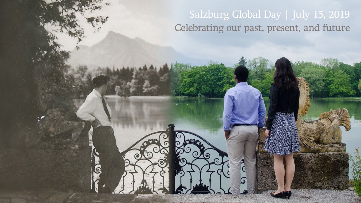 SalzburgGlobal's tweet photo. Happy #SalzburgGlobalDay! Today marks the 72nd anniversary of the start of our first program. #ShareWithSGS, and tell us your favorite #Salzburg memories. https://t.co/8VqxV9jhKf