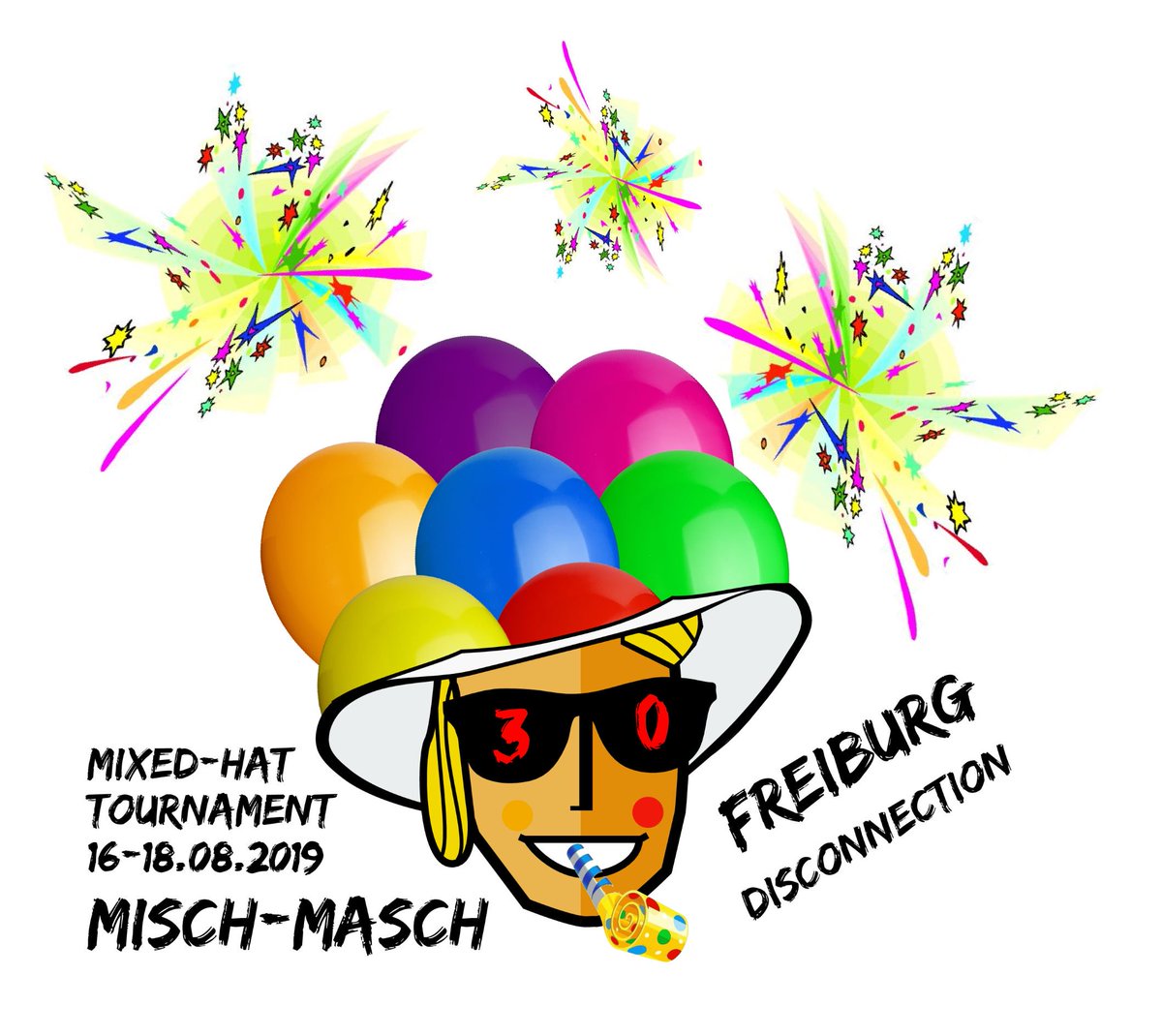 Dear Frisbee-Community,
We want to warmly invite you to the 30th birthday party of our magnificent and incredible Mixed-Hat Tournament! The Misch-Masch! alternative facts: 16-18.08.2019, Freiburg, Registration: sternisko.com/mischmasch/, more facts: facebook.com/events/6949898…
