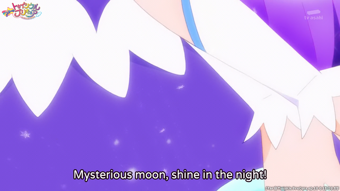 Star☆Twinkle PreCure ep.18 @ 15:38.55
"Mysterious moon, shine in the night!"
#PreCure