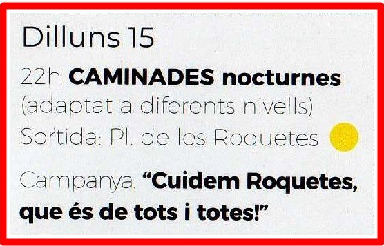 Avui tenim, a les 18:30h "Juguem a la Plaça", més tard a les 20:00h taller "Totes juntes compartirm i afrontem les pors" + pica pica i per acabar el dia, sortirem a caminar ... #operacionsolete2019 <a href="/ctoniguida/">Ton i Guida</a> <a href="/pcroquetes/">pcroquetes</a> #PladeBarris #9barrisconviu #estiu #roquetes
