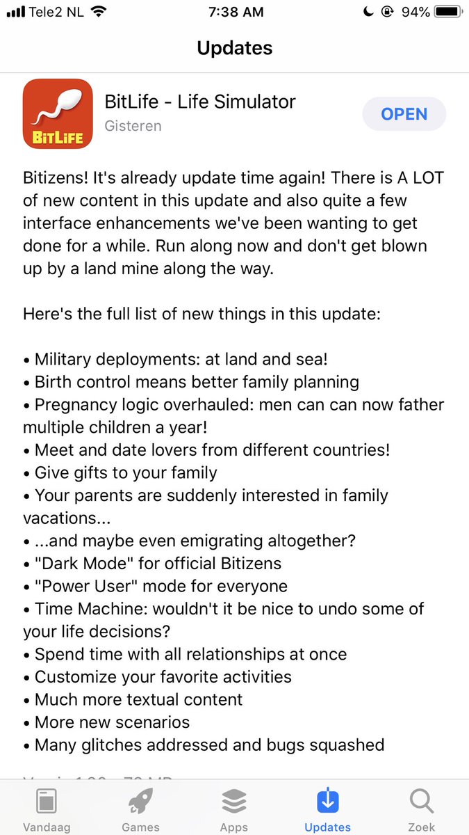 Yes new update! 🎉 <a href="/BitLifeApp/">BitLife</a>