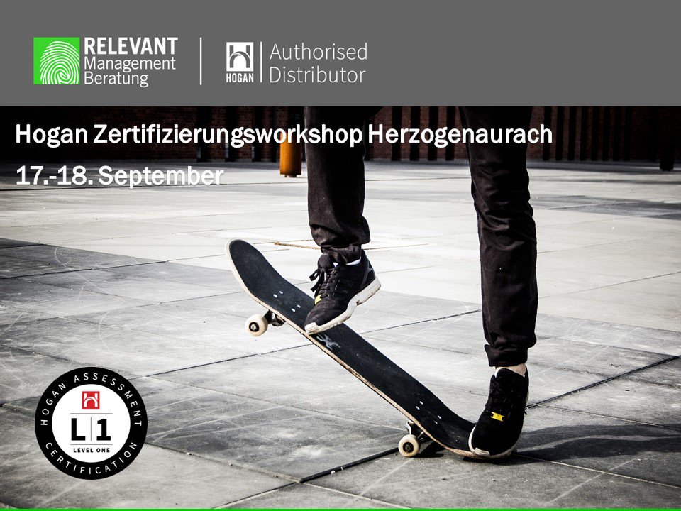 HR-Spezialisten, Berater, Trainer &amp; Coaches:
Es sind noch Plätze frei in der zweitägigen #HoganAssessments Zertifizierung am 17. und 18. September in #Herzogenaurach.
Mehr Infos und die Gelegenheit zur Anmeldung findest Du auf unserer Webseite: bit.ly/2pOkXRp