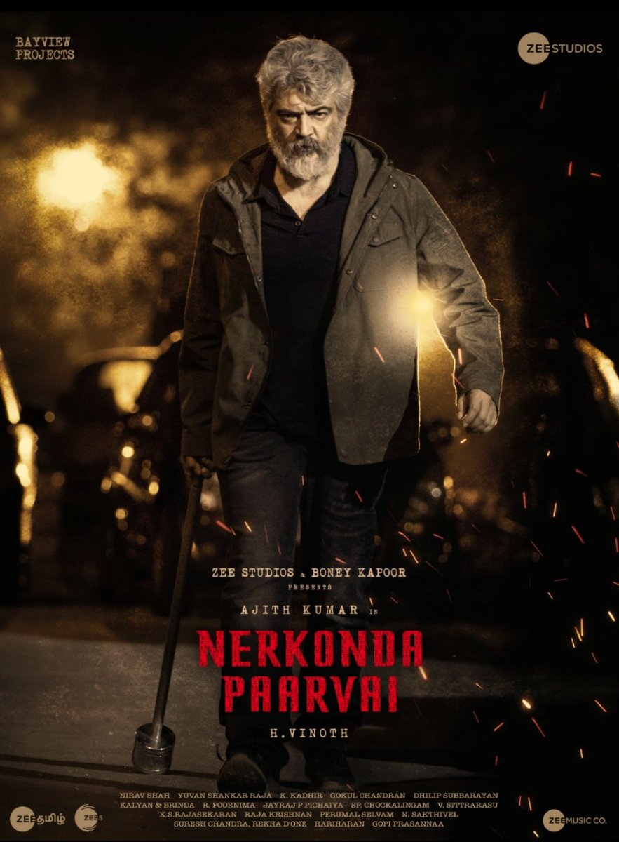 BhavaniViki's tweet photo. #NerkondaPaarvai⚖🤵 Action Packed Poster🔨🖼💥 comes out with a 🗞News that 'An Update📨 @ 6PM☕️ Today Eve'.. Its ✊📈Action Time for #Thala👋🧔 Fans, Start the SHOW🕶!

#NKPUpdate #NerkondaParvai #ThalaAjith #AijthKumar #Thala @ZeeStudiosInt 👑🔥🔥🔥👑 Marana Mass 🔥🔥 https://t.co/aM3xls00ha