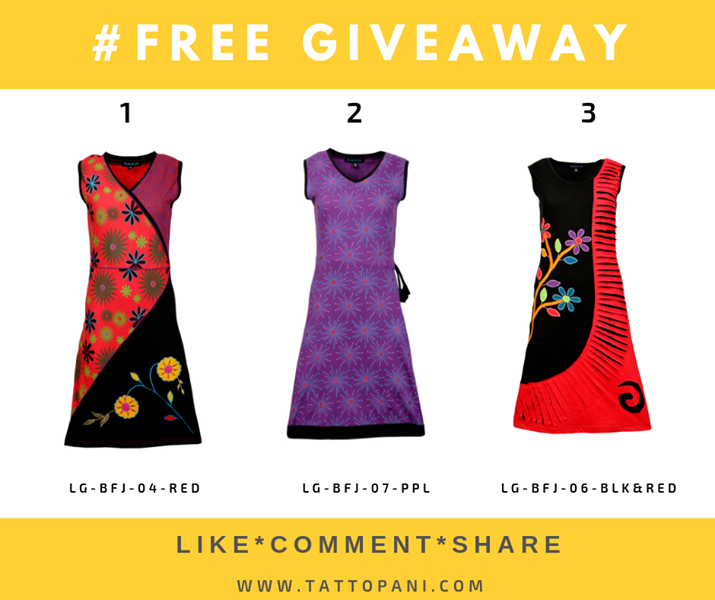 TattoPani's tweet photo. Congratulations to Ms Andrea Wilder, you are the winner of #TattopaniGiveaway for 15 July 2019. Please email us on info@tattopani.com your size and the dress you want and full postal address. https://t.co/Nx7wD85Noa