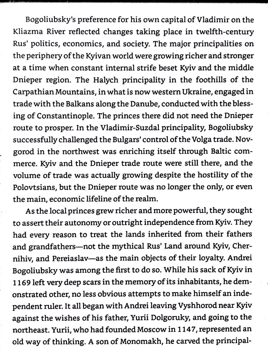 12th century Rus’ had 3 trade routes - Novgorod’s Baltic route, Galicia’s Danube route, and the old Dneiper route that Kiev controlled. No longer reliant of Kiev, the other regions sought autonomy or independence.