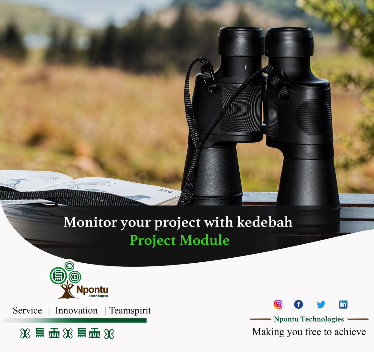 Npontu's tweet photo. To attain long-term success and immense client satisfaction, monitoring the progress of projects is essential. 
Kedebah Project Module provides you with an opportunity to monitor the stages of projects, tasks and activities. https://t.co/2BQXuMj91z