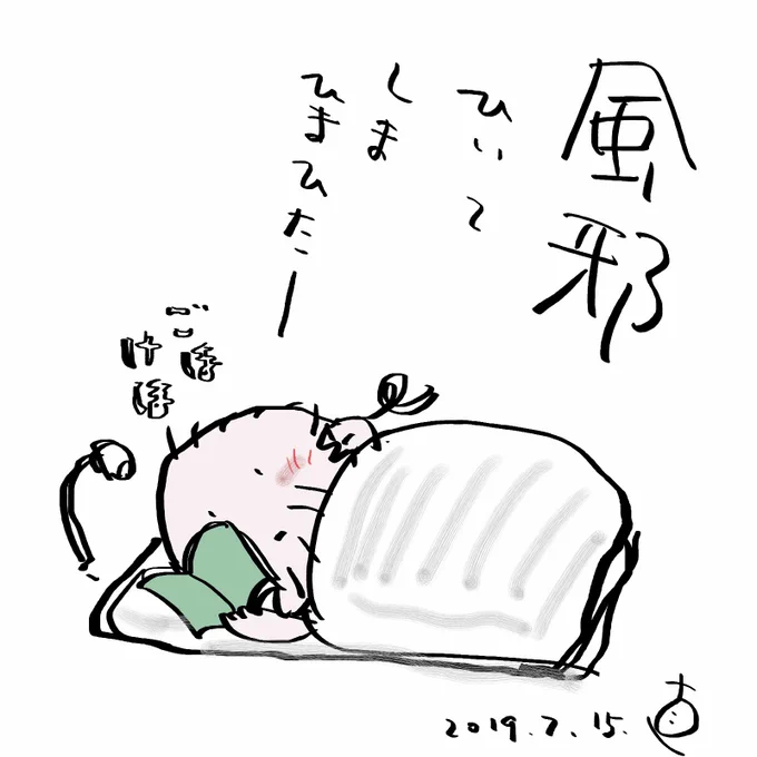 風邪ひいちゃいました・・・。

今は無事、回復に向かっています ! 