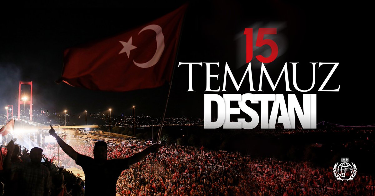 15 Temmuz darbe girişimine karşı verilen destansı mücadelede şehit düşen vatandaşlarımızı rahmetle yâd ediyoruz.

#15TEMMUZDESTANI