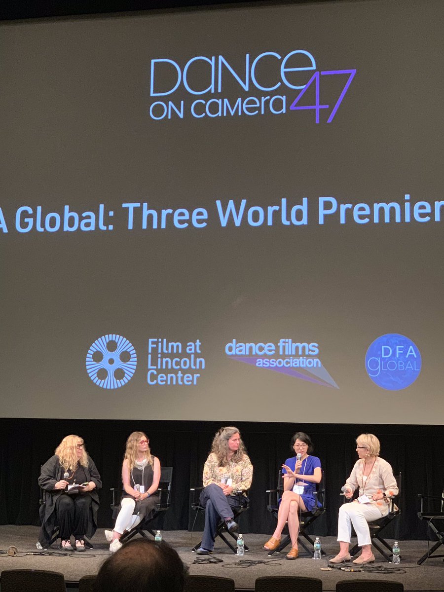 Really enjoyed taking part in the Q&A following the screening of the DFA global select for @DanceFilms #danceoncamera2019 with two other female directors, all of us sharing stories of women and dance to overcome inner struggles #dancinginsilk