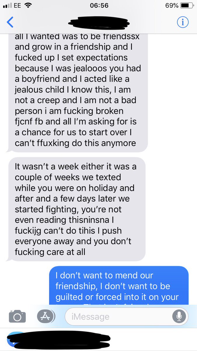 They played a couple of video games online together and he arrived at the conclusion that they were simply meant to be together forever. These texts are after less than a week of first meeting.