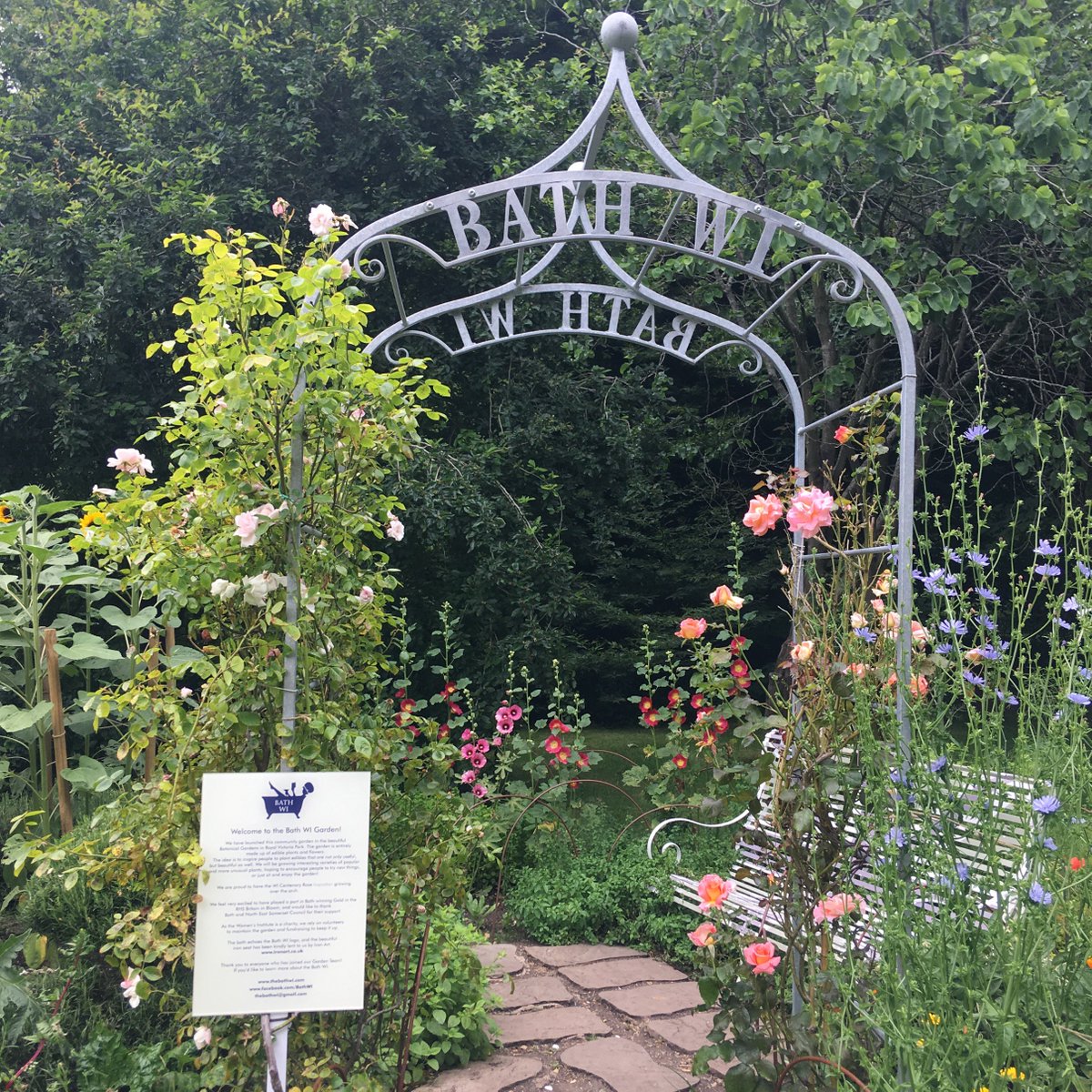 Lovely to see the @TheBathWI Garden in the Botanical Gardens at The Royal Victoria Park in Bath this weekend. Well done girls, it looked beautiful! @WILifemagazine