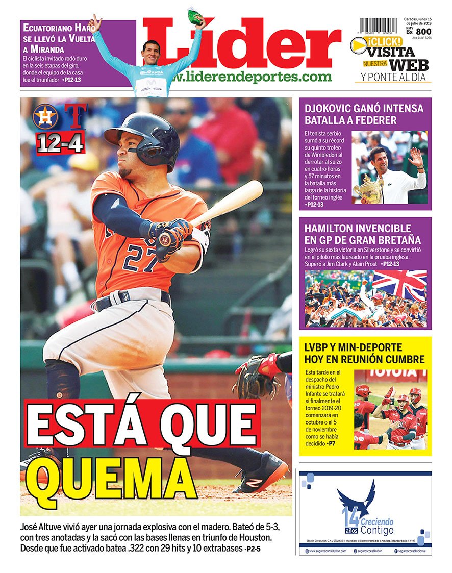 UNoticias's tweet photo. Les presentamos la #PortadaLider de este lunes #15Jul https://t.co/hntD6bdPaB