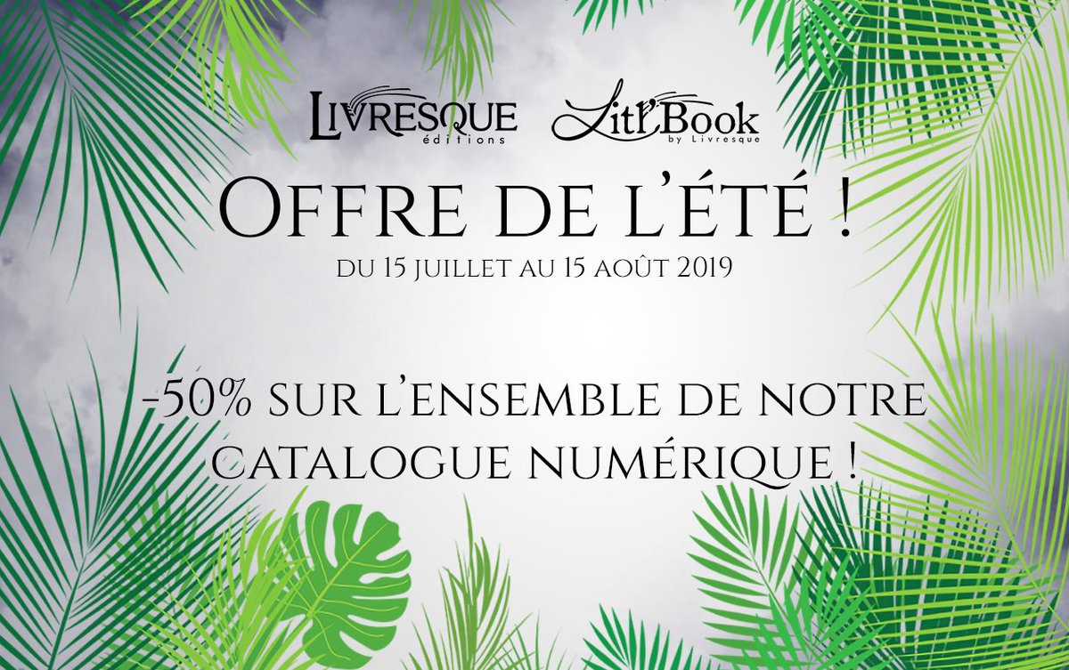 GGuegan1Auteur's tweet photo. TOUT le catalogue numérique de @LivresqueFR est à -50% ! Vous auriez tort de vous priver !!

#Amazon #Kindle #Fnac #Kobo #Cultura #GooglePlay #7Switch #Bookeen #Chapitre #Decitre #leslibraires #Apple #iBookstore https://t.co/UAiEZRzrjg