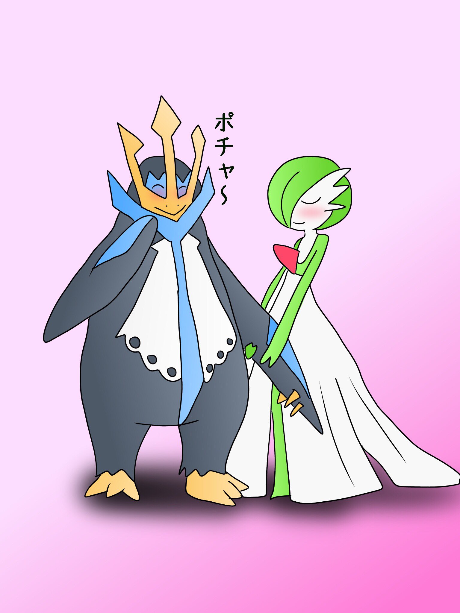 تويتر Re ピカチャマ46 على تويتر エンペルトに進化後の2人を描いてみました T Co Cnntunkv3y
