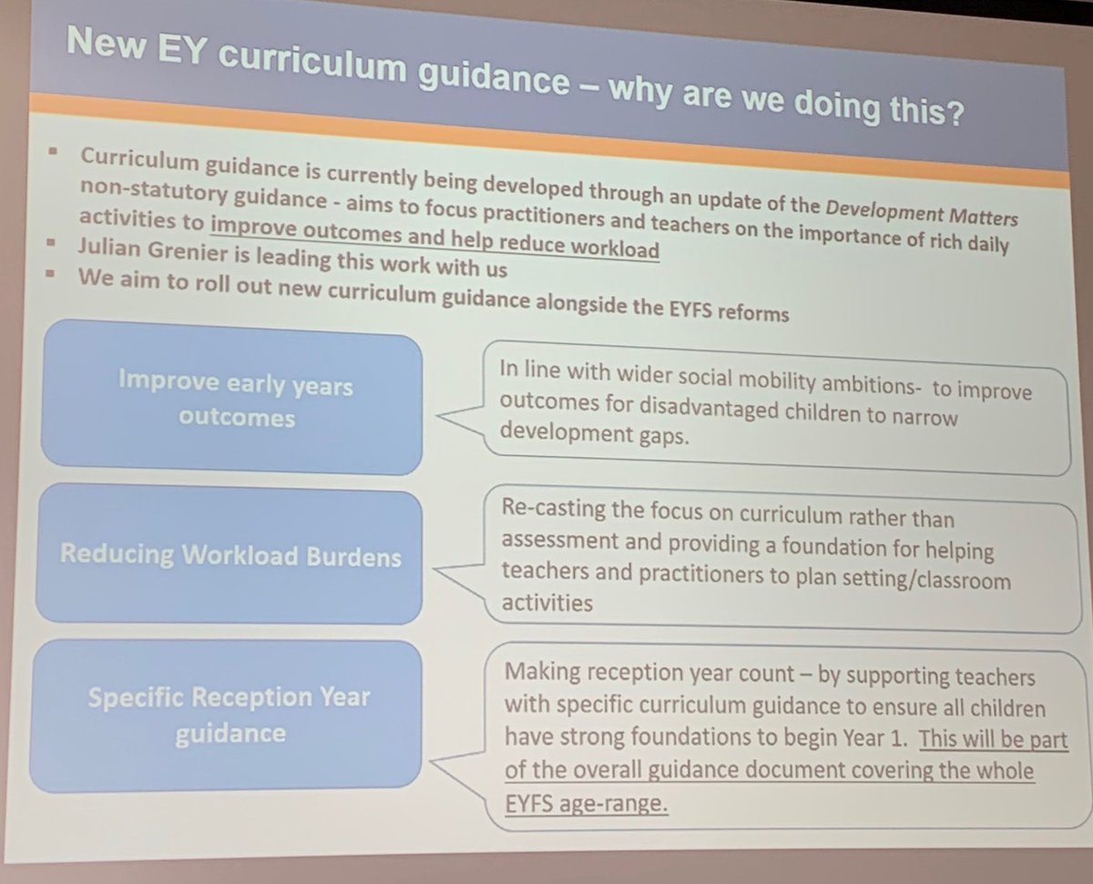 Great to hear practitioners talking about what matters to them in the updated Development Matters. Lots that’s great to build on from the current document. But lots to think about too, especially trying to give right messages on workload and getting it right for *all children.