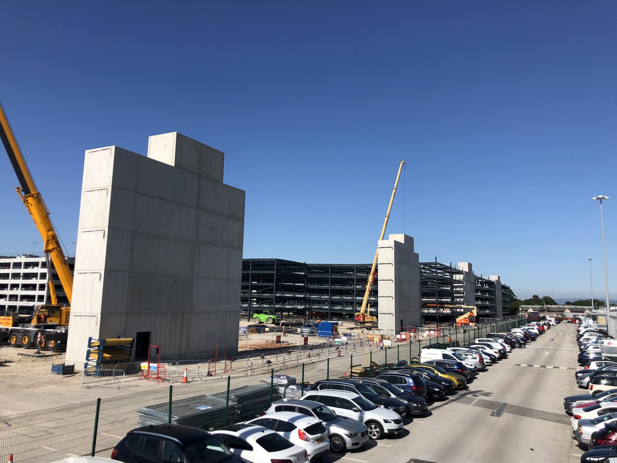 Tier designed PCC stair and lift cores 'flying up' at Manchester Airport.
Its all in the design you know!