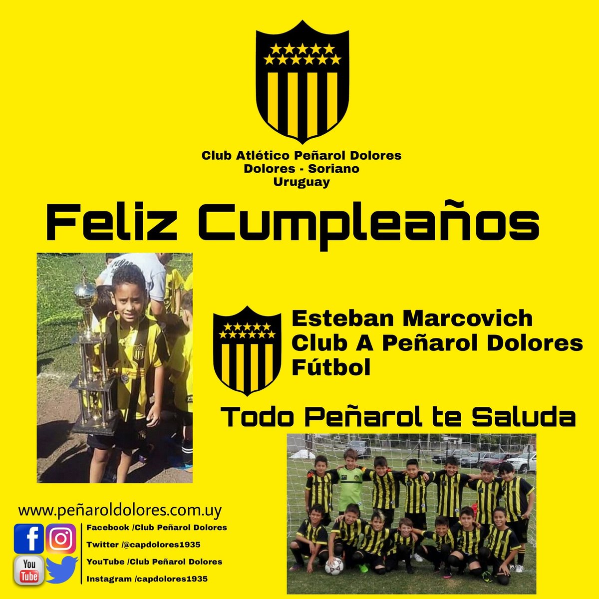 #TodoPeñarolDoloresteSaluda