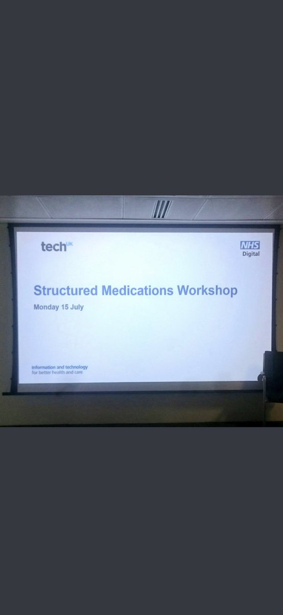Full house today @ structured medications workshop #techUk #NHSD #pharmacy