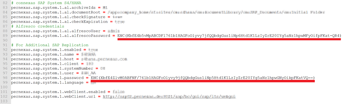 Did you know? With the latest release #connexas 4.1.0 (July 12th 2019) you're now eligible to encrypt all #SAP-#Alfresco related passwords in the alfresco-global.properties! No plain-text anymore. We deliver an encryption.jar to setup things easily! connexas.eu/trial 😀