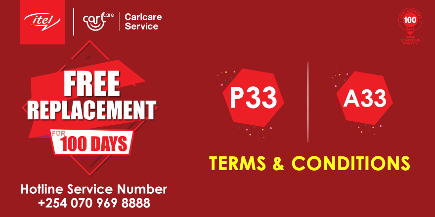 itelKenya's tweet photo. As the free #A33 and #P33 replacement goes on,attached on the thread,are conditions that are not covered.Please read through and understand. #itel #JoinEnjoy https://t.co/9g2wI24cPV