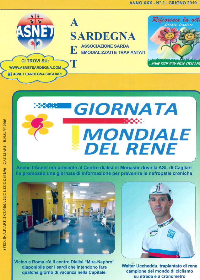 FNInfermieri's tweet image. Sul nuovo numero della rivista ufficiale #Asnet (Associazione Sarda Nefropatici emodializzati e trapiantati Onlus) ampio spazio ai lavori della Consulta #FNOPI della Associazioni dei #Pazienti e dei #Cittadini. 🤝