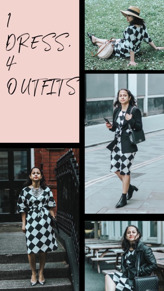 FashionFrappes's tweet photo. 1 Dress 4 Outfits: Marimekko Black and White Pattern Dress https://t.co/XyUWqg6shl https://t.co/VB4Sz8m9WZ