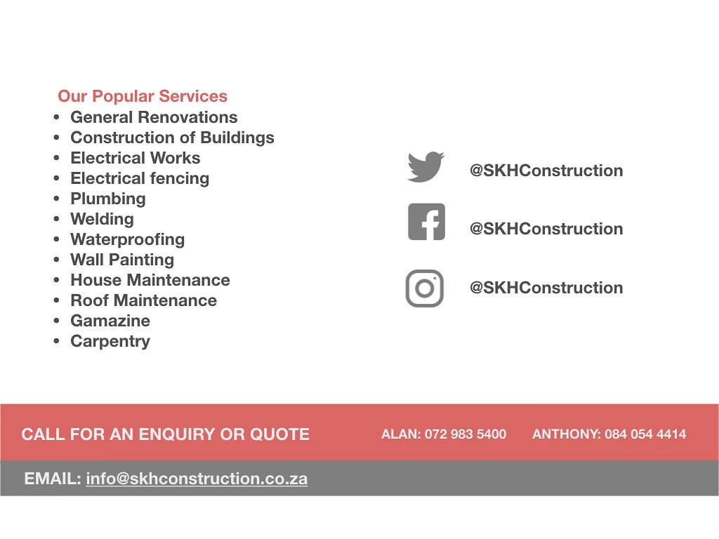 SKHConstruction's tweet image. Recently completed work 👷🏽‍♂️#WeDoEverything #AFCON2019