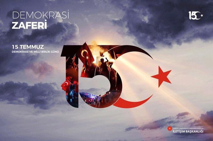 15 Temmuz Demokrasi ve Milli Birlik Gününü saygı ve gururla kutluyoruz.

3 yıl önceki hain FETÖ kalkışmasına  göğsünü siper  ederek demokrasimize uzan emellere geçit vermeyen kahraman şehitlerimizi rahmetle anıyor, gazilerimize şükranlarımızı sunuyoruz.