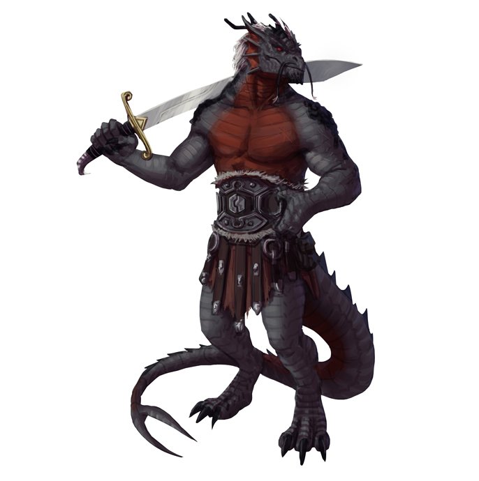 Gaius,Character commission #dnd #dragonborn #art #fantasy #rpg #sword #barb...