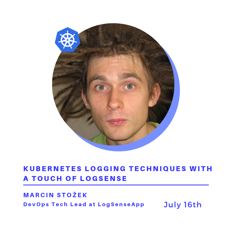 CNKPoland's tweet photo. Tune in Tomorrow to listen to Marcin Stożek's talk about "Kubernetes logging techniques with a touch of LogSense" (https://t.co/1RW8NigZcT). https://t.co/WDfXrNXmyZ